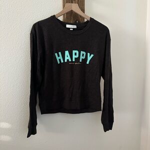 Spiritual Gangster Black 'Happy' Sweatshirt